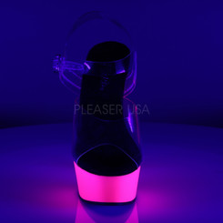 Стрипы Pleaser розовые DEL608UV/C/NP