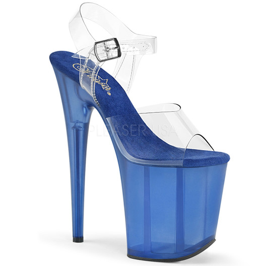 Стрипы Pleaser синие FLAM808T/C/BLU